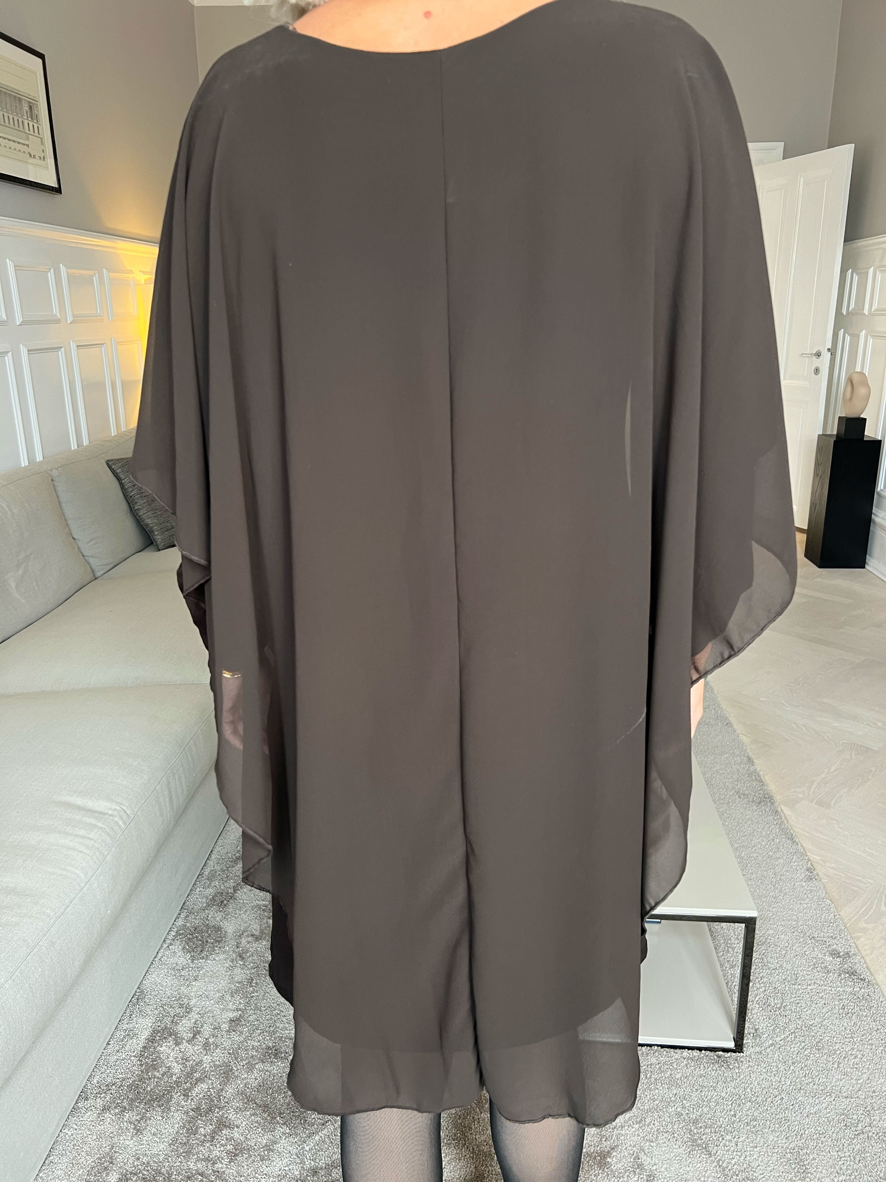 Kenya Long Sleeve - Tunikakjole med chiffonlag